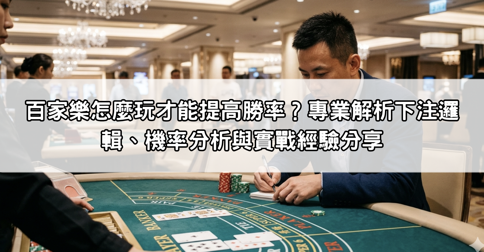 百家樂怎麼玩才能提高勝率？專業解析下注邏輯、機率分析與實戰經驗分享